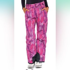 Arctix Women's Insulated Snow Pants Windows Print Purple
